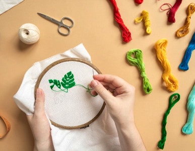NYC: Modern Embroidery Art (Materials Included) - Team Building Activity