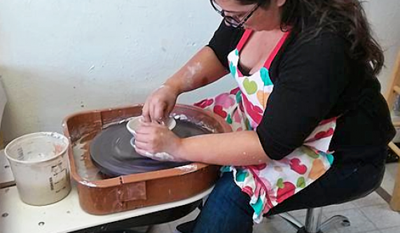 Monday morning Pottery Classes Los Angeles CourseHorse Hand of
