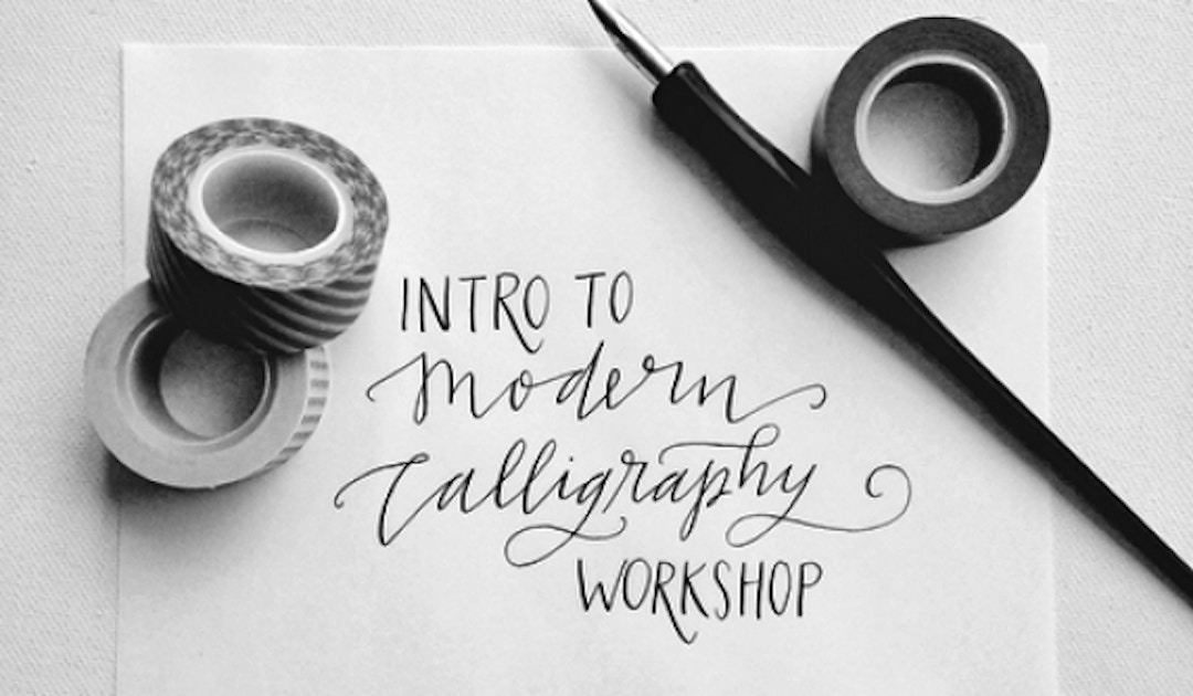 Aug 3  Modern Calligraphy for Beginners at Burrito Blvd. Mineola