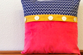 Sew a Buttoned up Throw Pillow Case