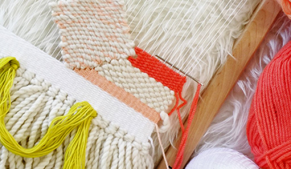 small woven tapestry