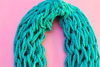 The 1.5 hour Infinity Scarf - Very Beginner Friendly
