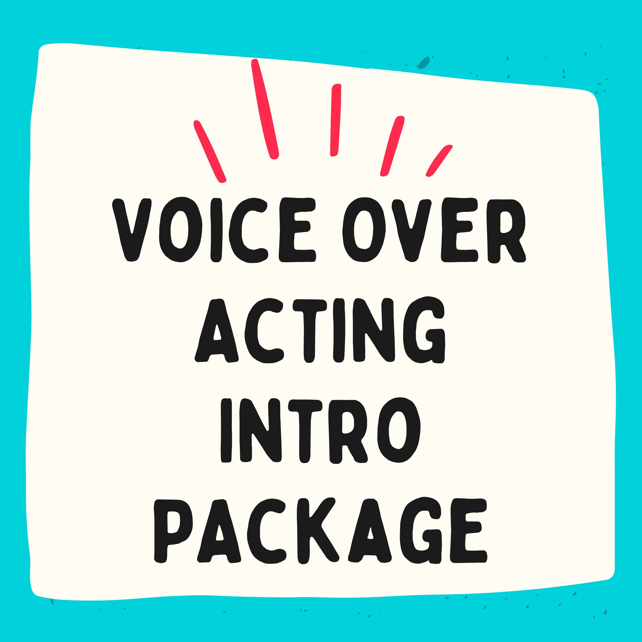 Voice Over Acting Intro Class