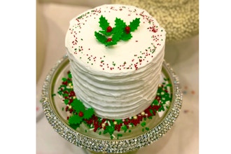 Red Velvet Holly Cake