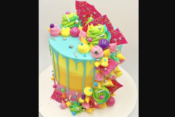 Bryson Perkins Neon Drip Cake Cake Decorating Classes New