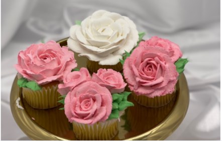 Rose Cupcakes Decorating