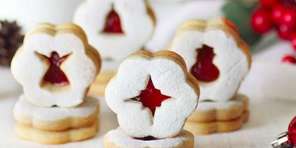 Holiday Linzer Cookies