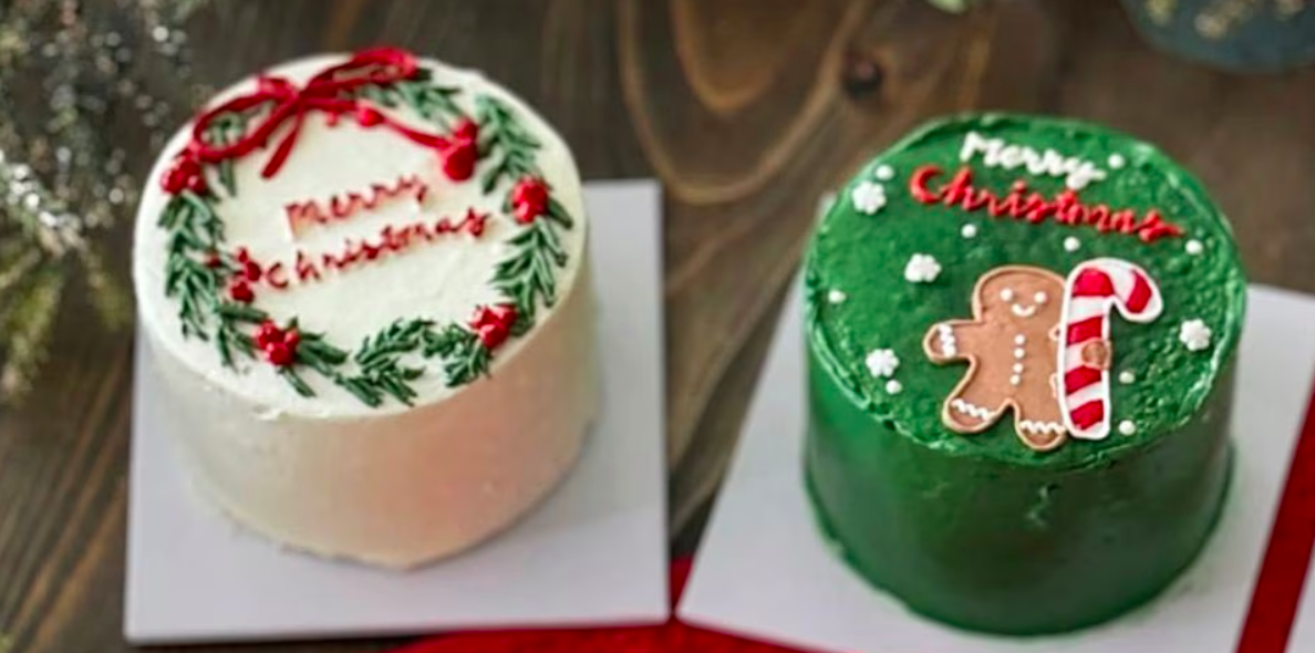 Christmas Bento Cake Decorating
