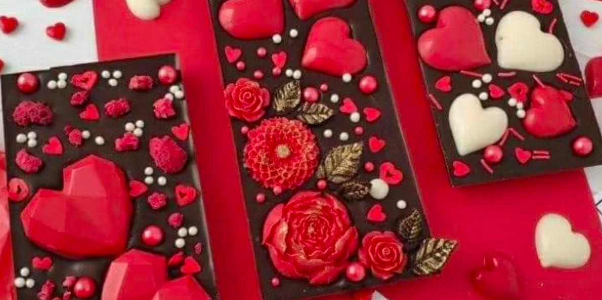 Valentine's Day Artisan Chocolate Bars