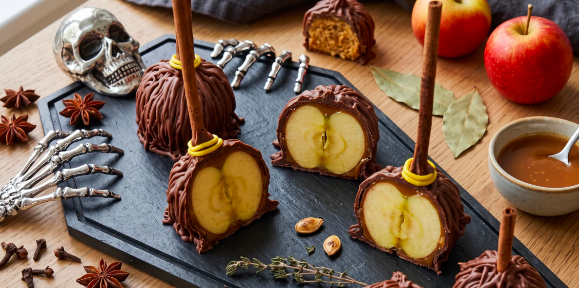 Halloween Caramel Apples