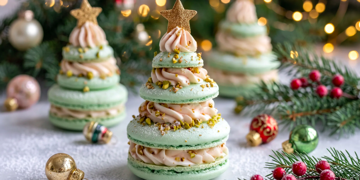 Holiday Macaron Tree
