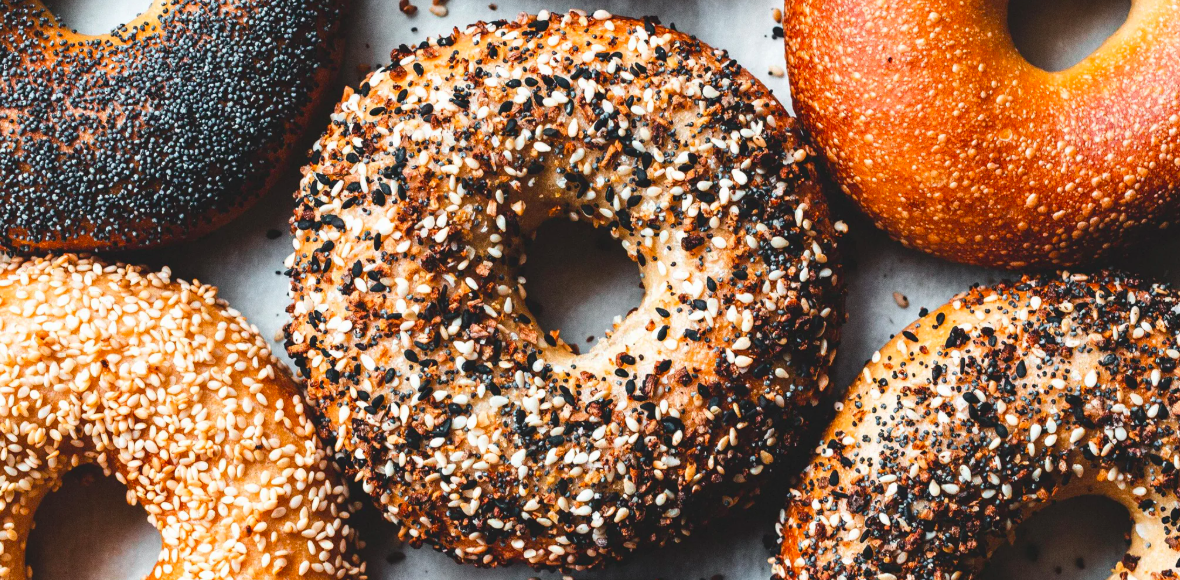 Homemade New York Bagel Brunch