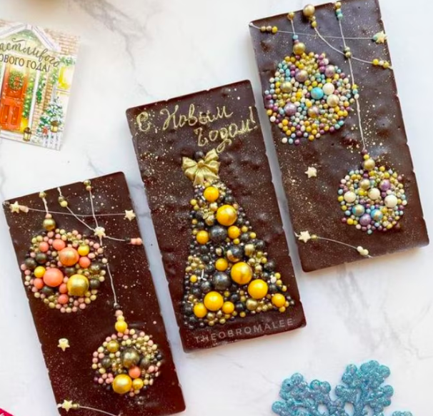 Holiday Artisan Chocolate Bars