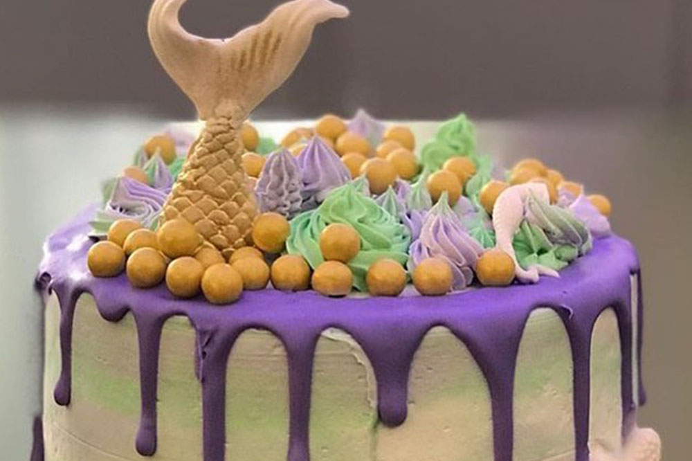 Mermaid Drip Cake Cake Decorating Classes New York