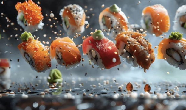 ny cake sushi dumplings1.png