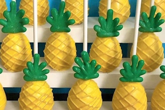 Kids After School Pineapple Cake Pops