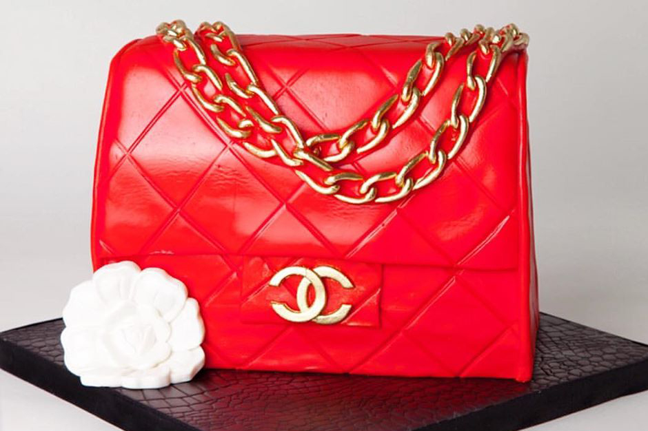 Gravity Defying Purse Cake
