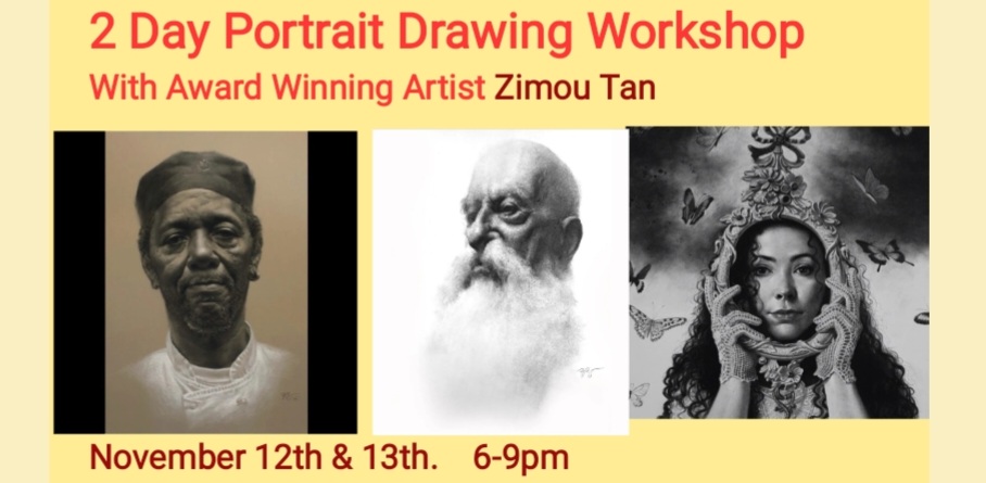 2 Day Portrait Drawing Workshop With Zimou Tan