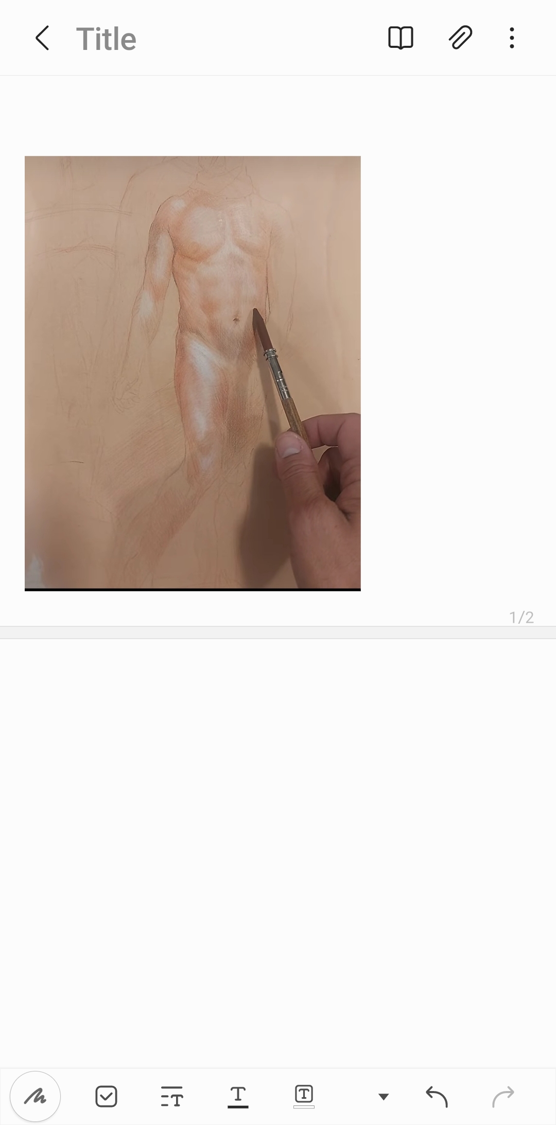 Red Chalk Drawing Class