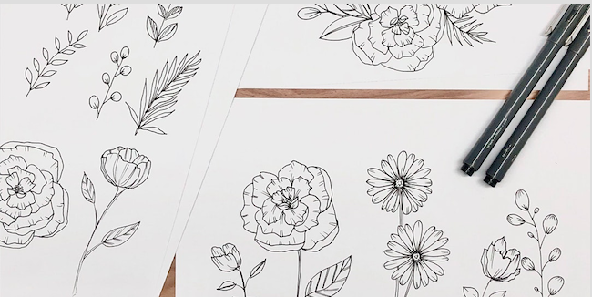 Botanical Illustration & Watercoloring (w/ Starter Kit)