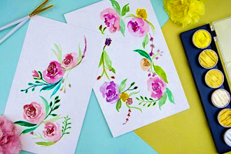 floral watercolor workshop watercolor