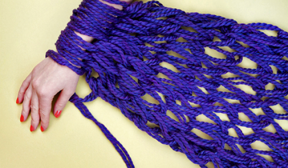 arm crochet scarf