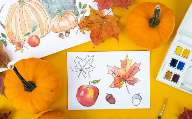 Fall Illustration and Watercoloring WebJam 1 + 2