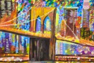Wine And Art Painting Brooklyn Bridge Painting Classes New York