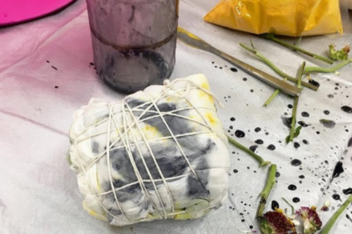 Dyeing with Nature with Mordanting Fabrics Morning