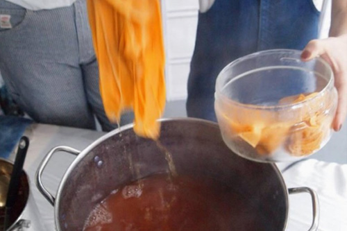Dyeing with Nature with Mordanting Fabrics Morning