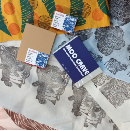 Extended Blockprinting on Textiles Workshop