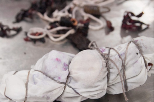 Rust and Tea Dyeing