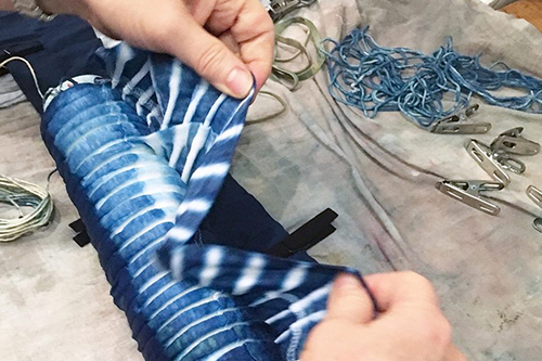 Stitching Resist Shibori