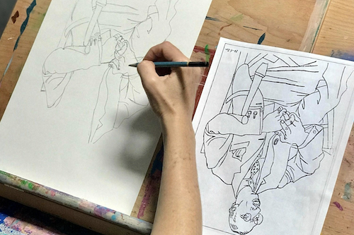 Drawing from The Right Side of the Brain (Semester)