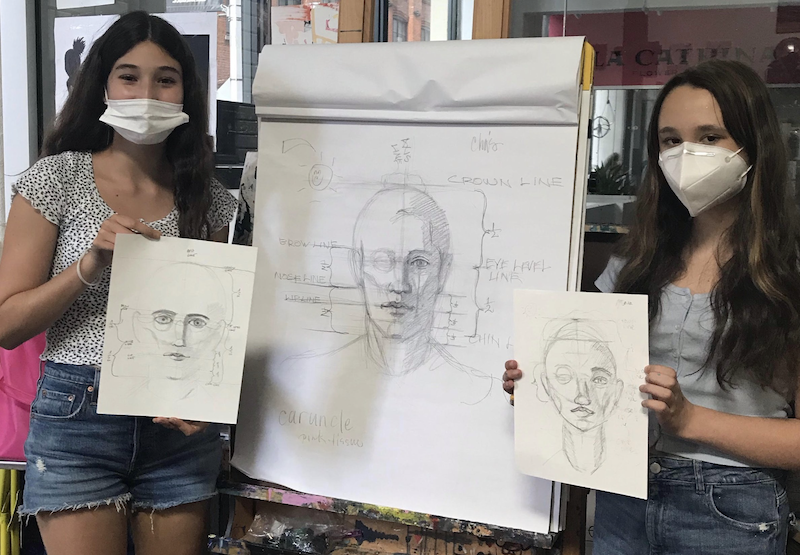 Teens: Drawing + Painting Facial Anatomy