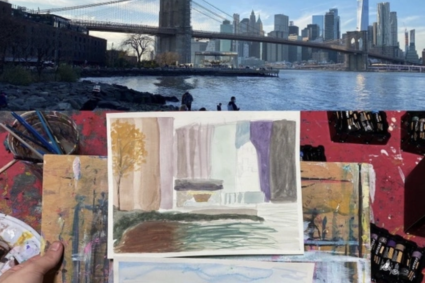 Adult: Drawing + Painting in Dumbo: Plein Air Style
