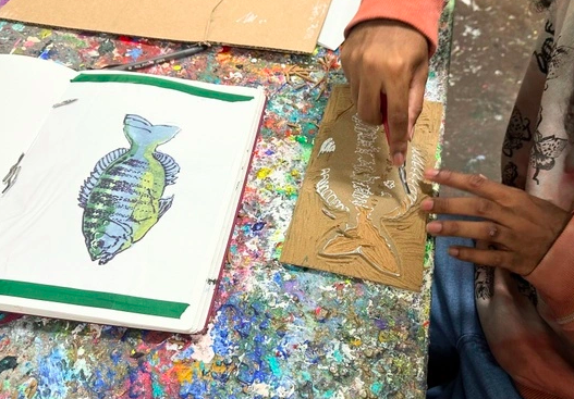 Ink and Block Printing Studio (Adult - Drop-in)