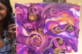 Adult: Abstract Painting for Relaxation