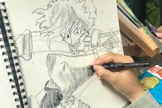 Manga 6 Piece Drawing Pens, Kit Gift For Self Or Other Beginning Manga  Cartoon Drawing, Manga Artist Pens For Manga Anime Or Cartoon Drawing