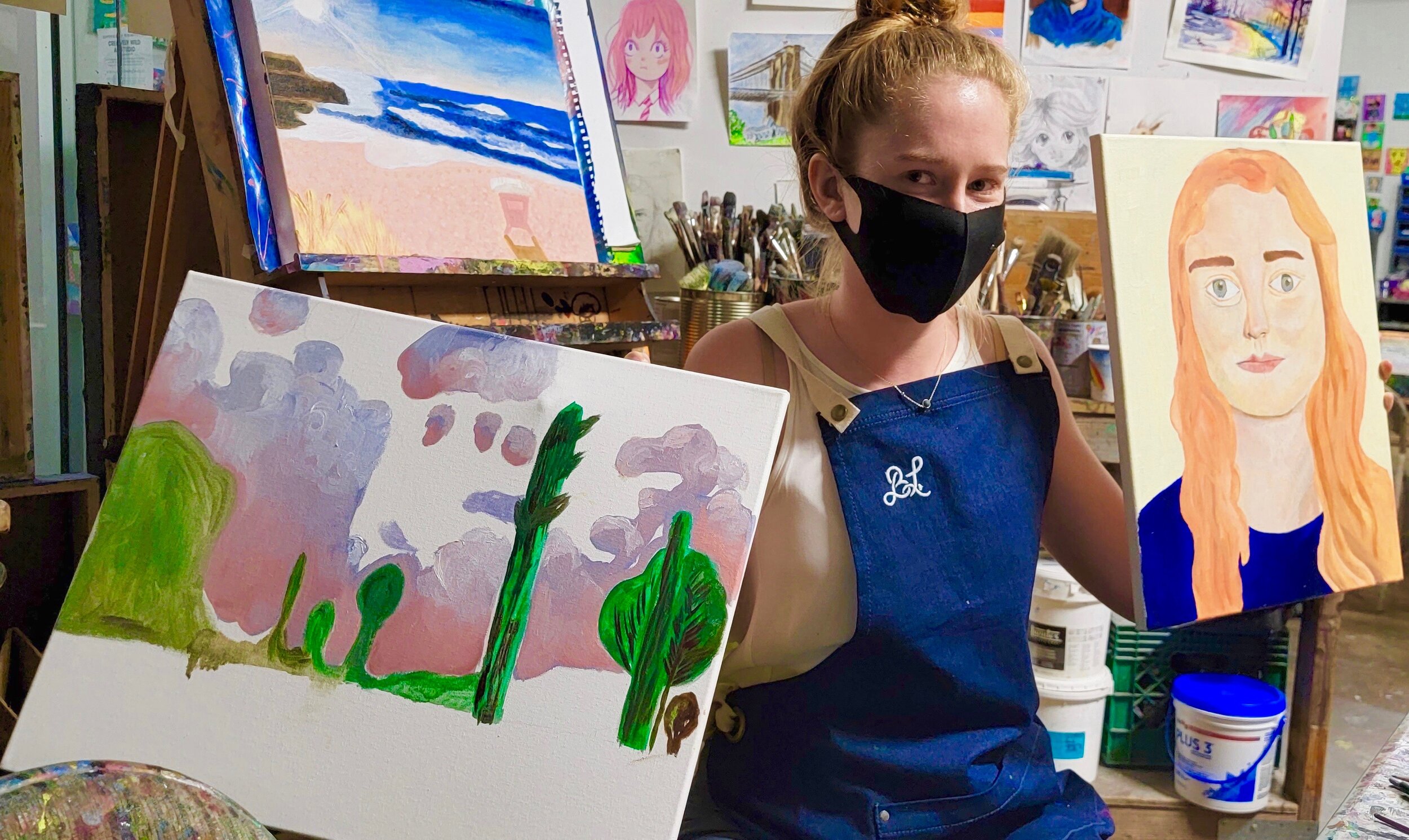 Adult Beginner Painting with Personal Subject Beginner Painting