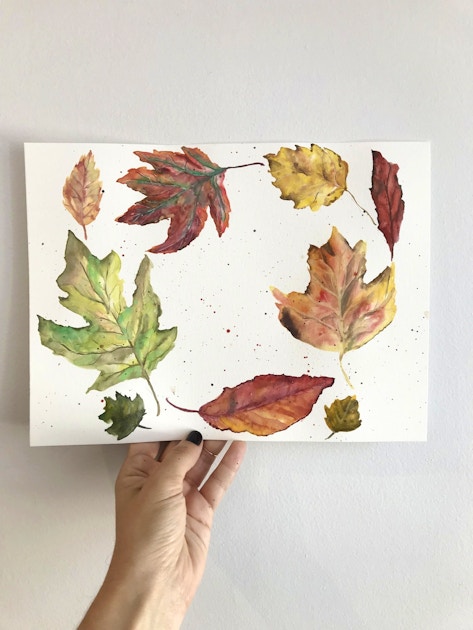 Watercolor Leaves [Class in Los Angeles] @ Makers Mess