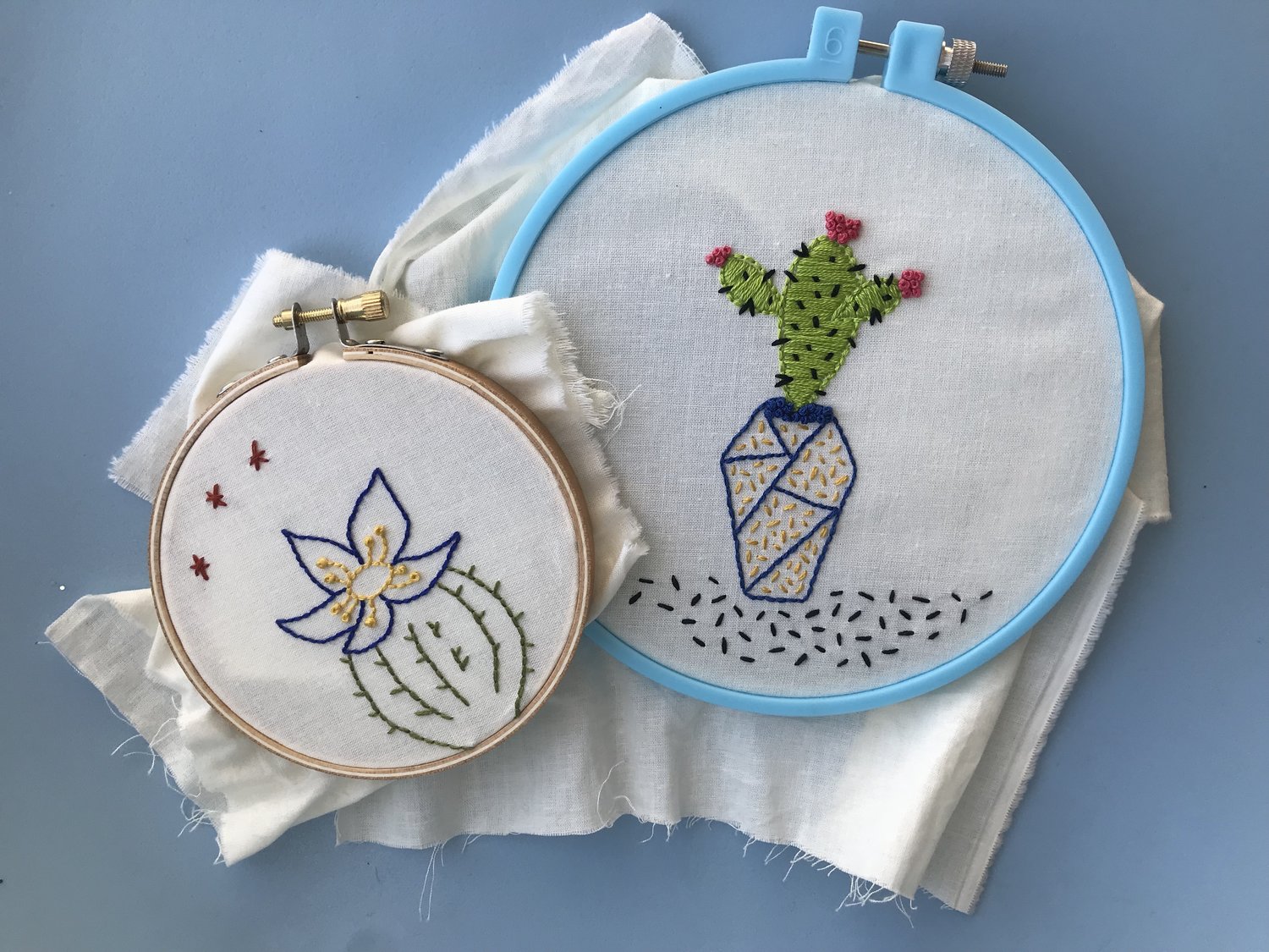 Embroidered Succulents