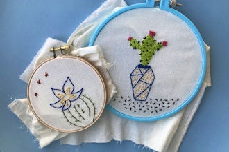 Embroidered Succulents