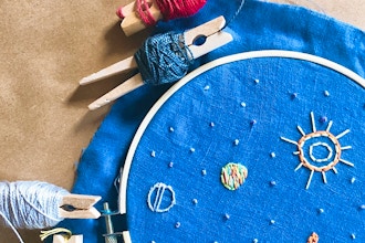 Makers Workshop: Space and Planets Embroidery