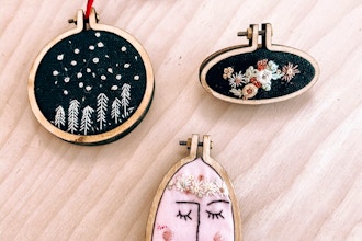Mini Embroidered Pendants