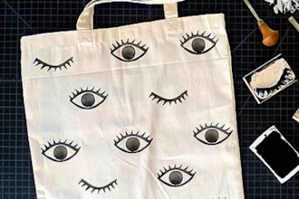 Block Printed Tote Bag With Erin Dollar Crafts Cl Los Angeles Block Printed Tote Bag With Erin Dollar Class Tags Los Angeles Crafts