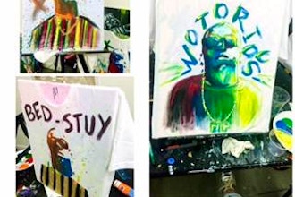Paint and Sip: Big Poppa T-Shirt Painting