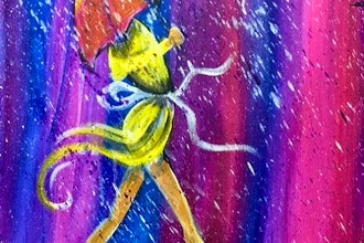 Paint and Sip: Strutting In The Rain