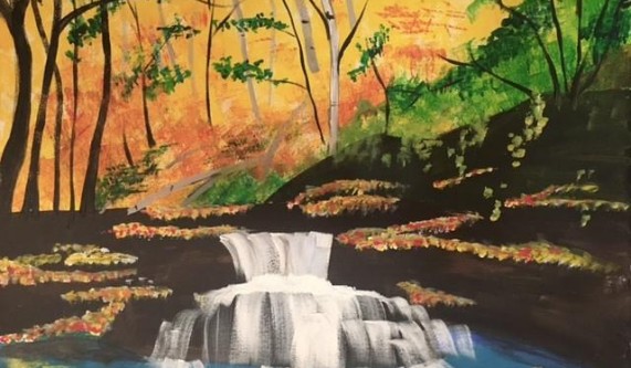 Paint and Sip: Don't Go Chasing Waterfalls