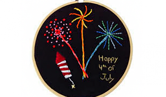 Embroidery: 4th of July Decoration